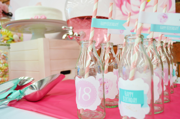 Girl's 18th Birthday Party Table