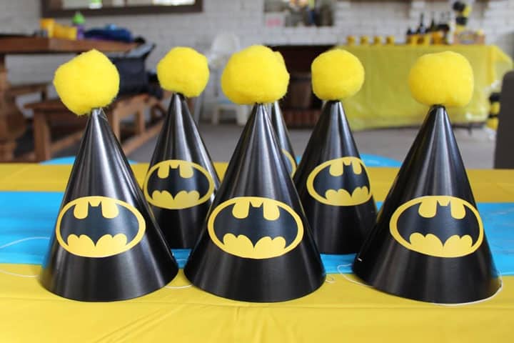 Batman Symbol for Batman Party Hats | Little Dimple Designs