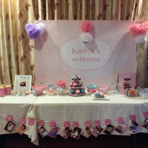 Pink and Lace 1st birthday party